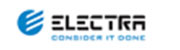 לוגו חברת אלקטרה עם הכיתוב Electra - Consider It Done בצבע כחול ושחור.